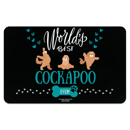 "World's Best Cockapoo" Pet Placemat