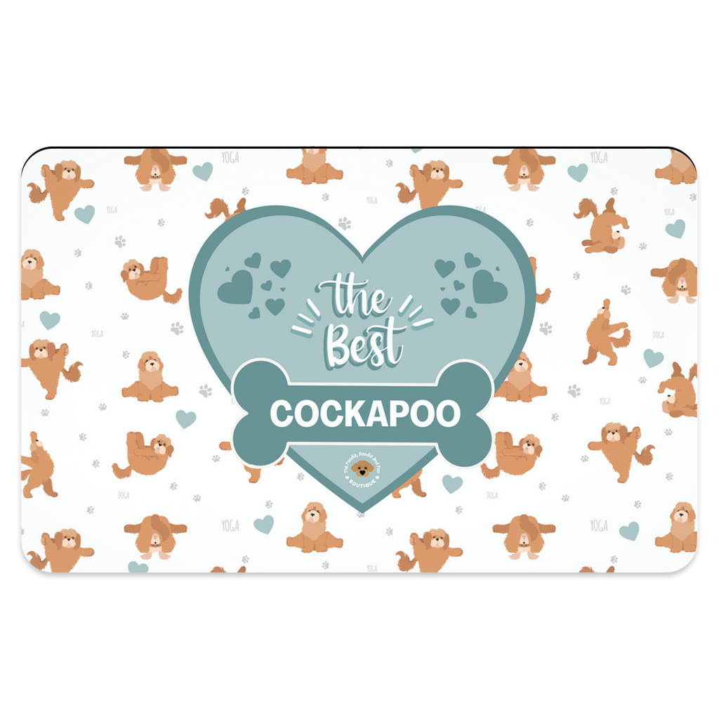 "The Best Cockapoo" pet placemat