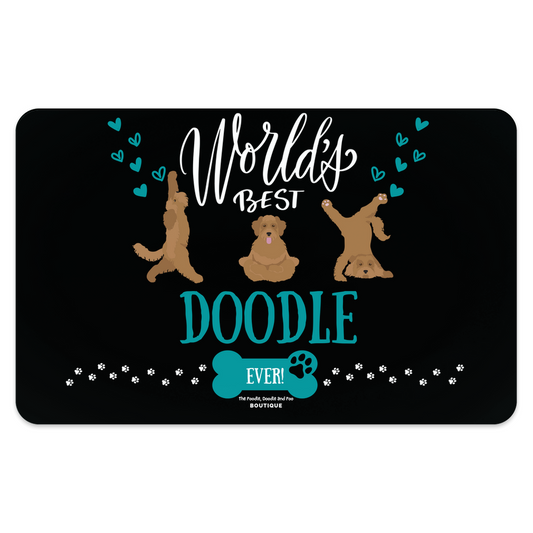 "World's Best Doodle" Pet Placemat