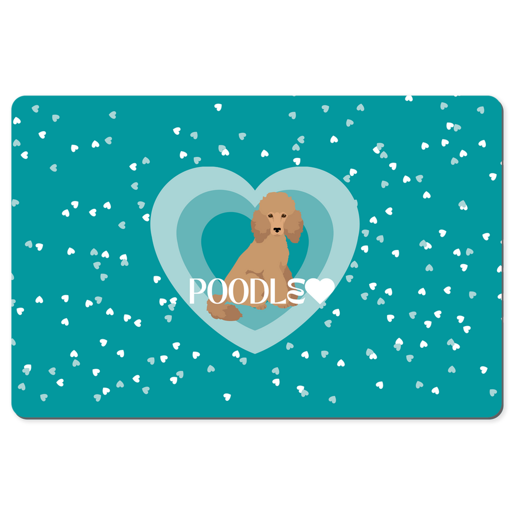 Love Collection desk pad - apricot Poodle