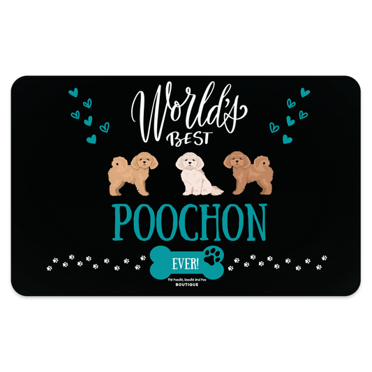 "World's Best Poochon" Pet Placemat