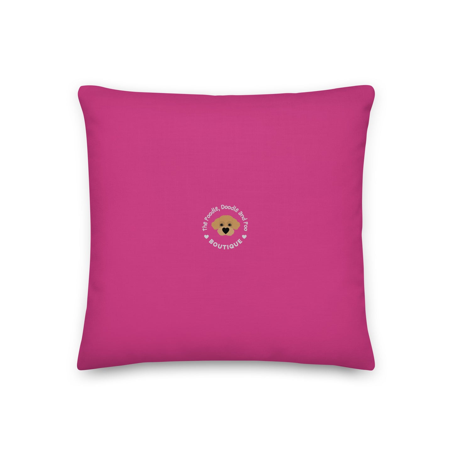 "Yoga Poos" Premium Pillow in pink