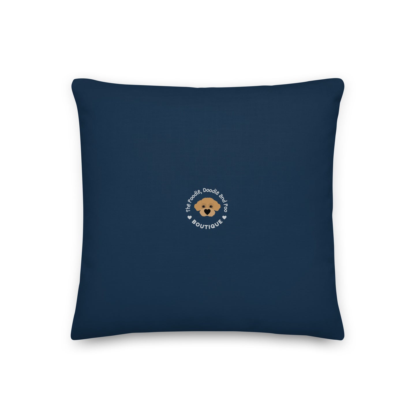 "Yoga Poos" Premium Pillow - navy