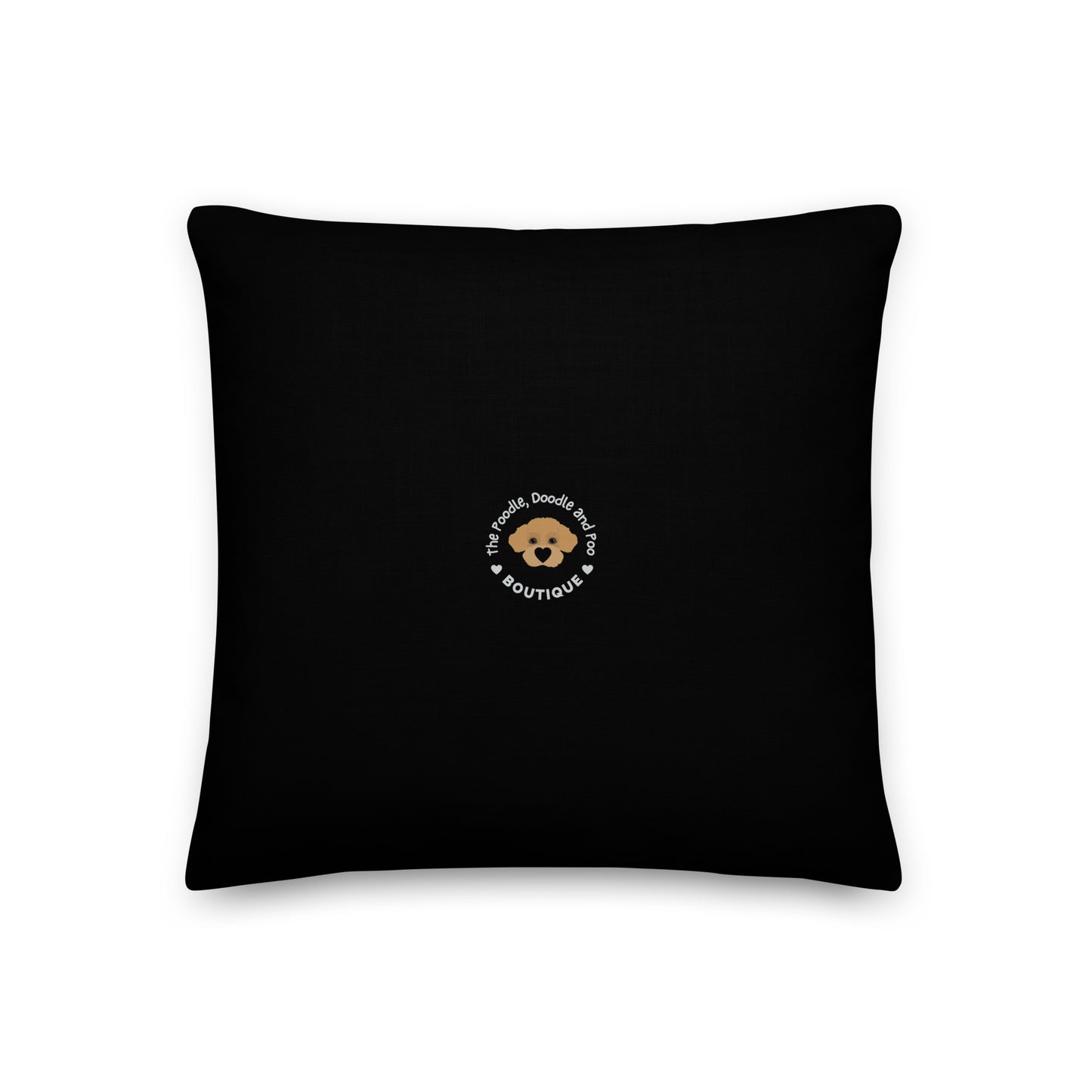 "Yoga Doodles" Premium Pillow - black