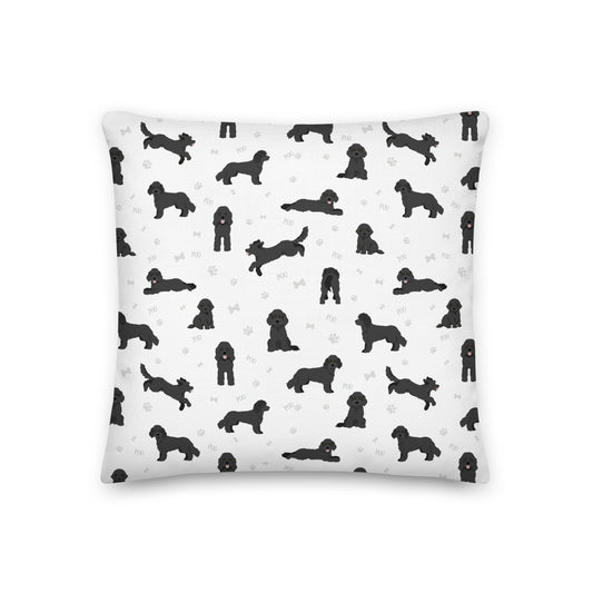 Premium Pillow - black Cockapoo