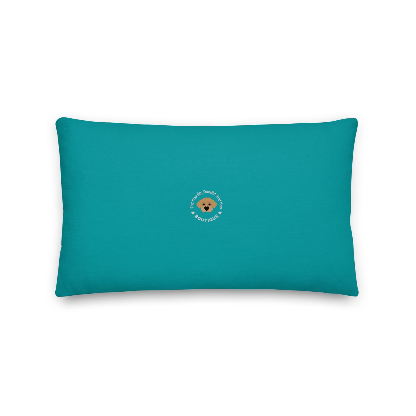 "Yoga Poodles" Premium Pillow - Navy