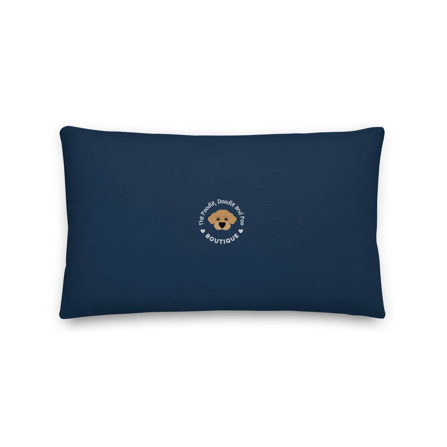 "Yoga Poos" Premium Pillow - navy