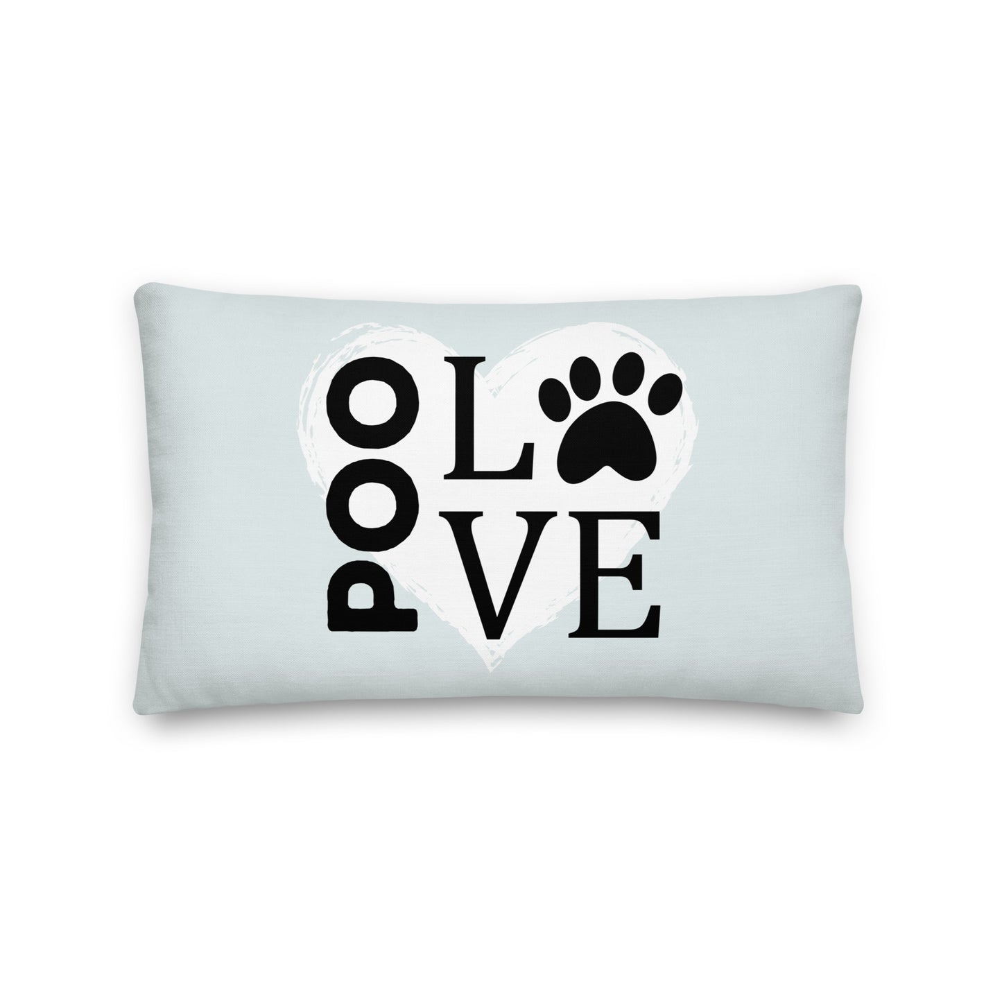 "Poo Love 2" Premium Pillow - light teal