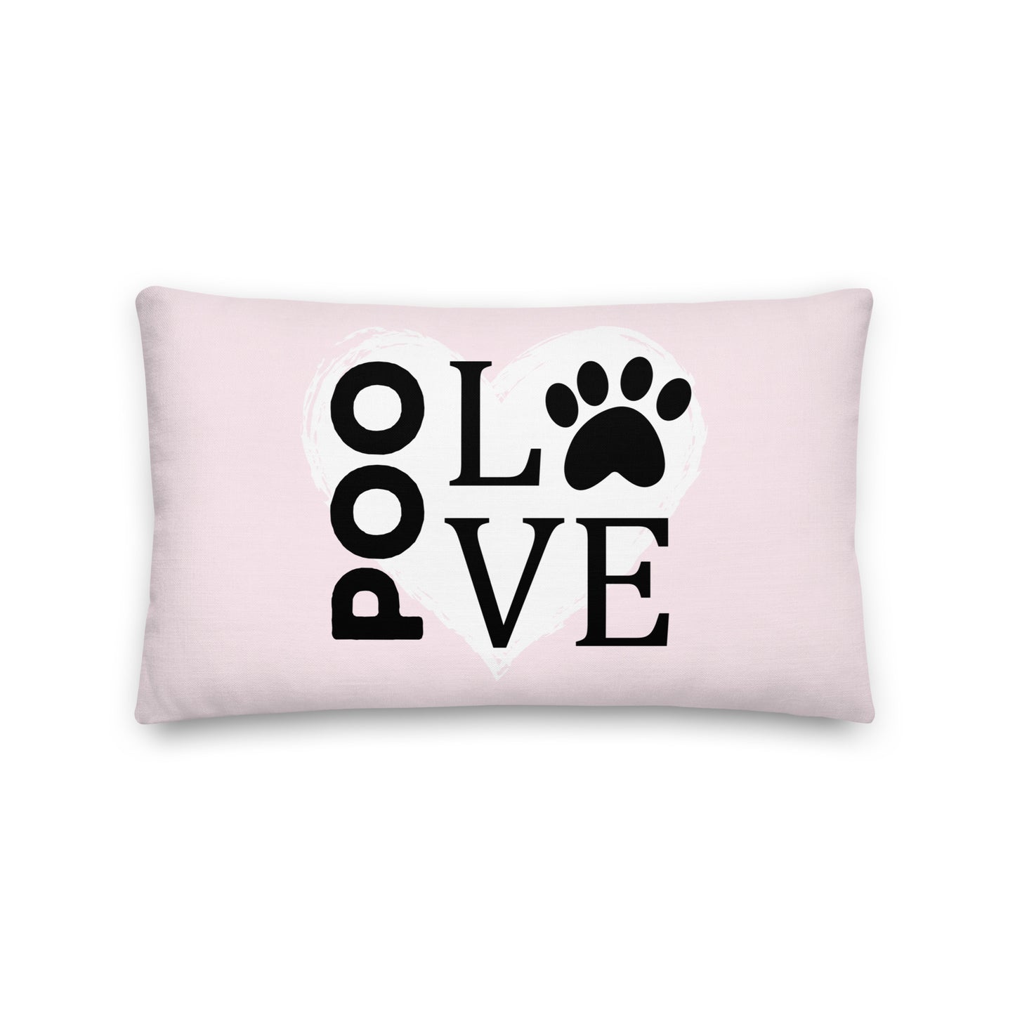 "Poo Love 2" Premium Pillow - light pink