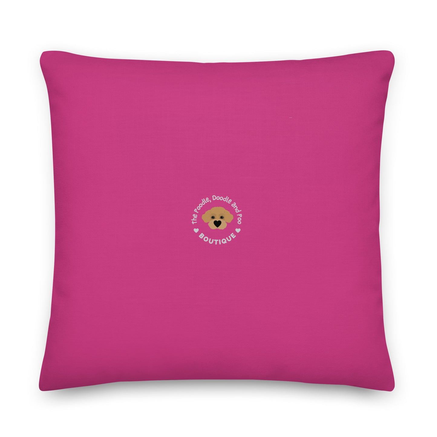 "Yoga Poos" Premium Pillow in pink