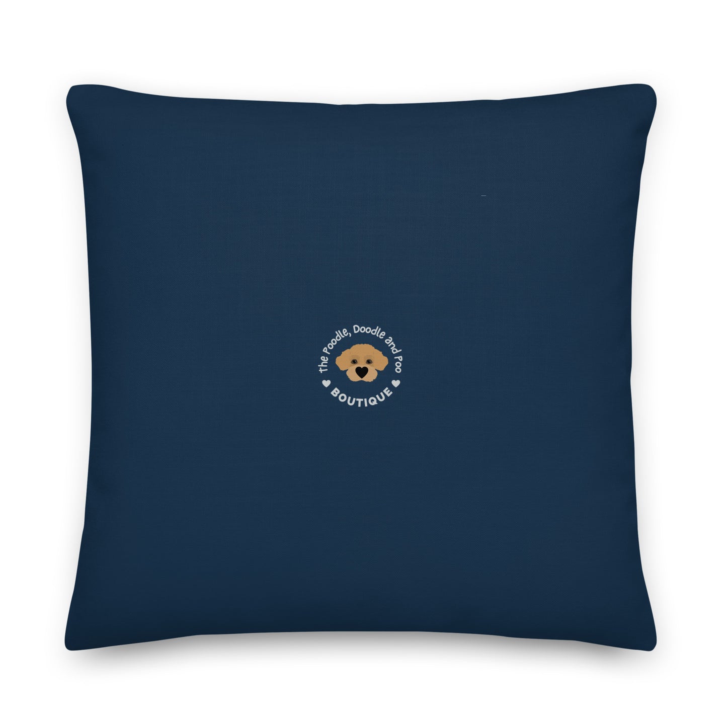 "Yoga Poos" Premium Pillow - navy