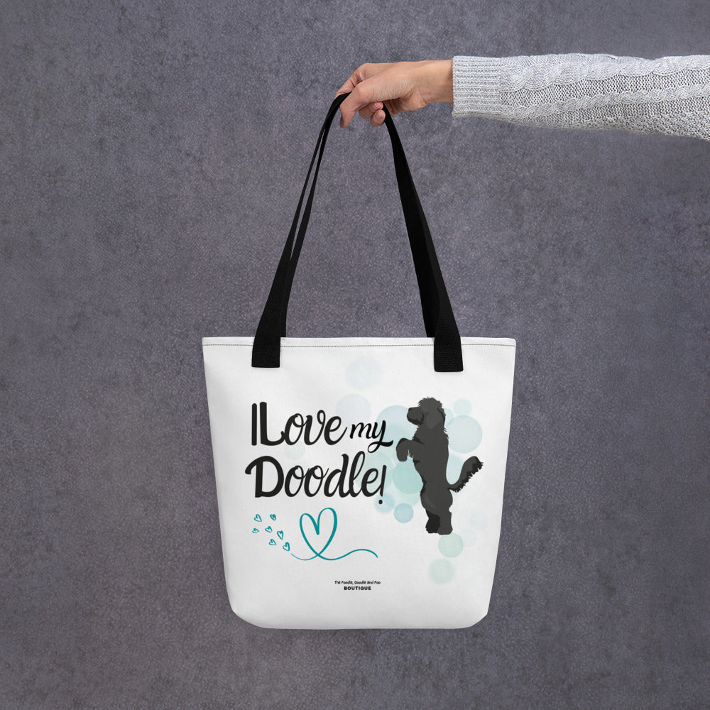 "I Love My Doodle" Tote bag - black Doodle