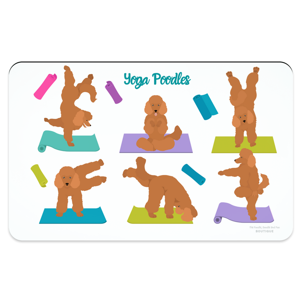 "Yoga Poodles" Pet Placemat