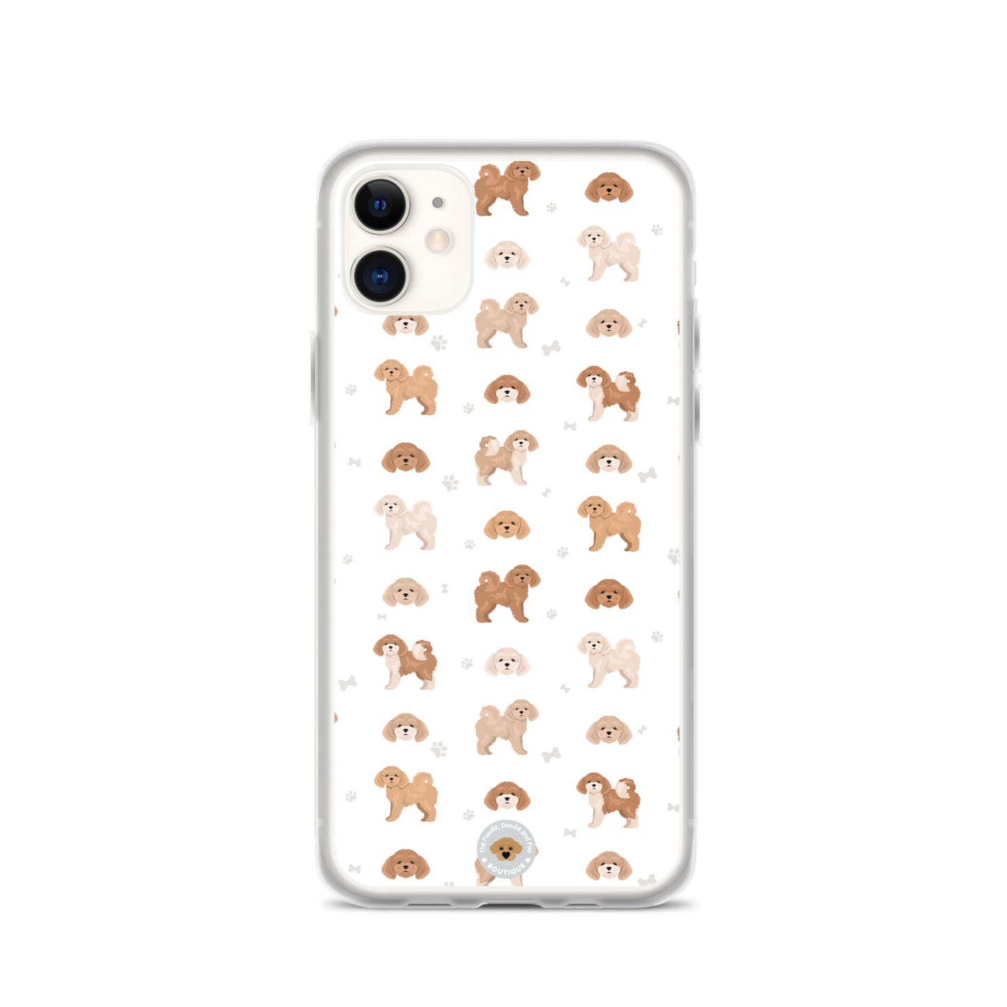 Poochon Clear Case for iPhone® - white