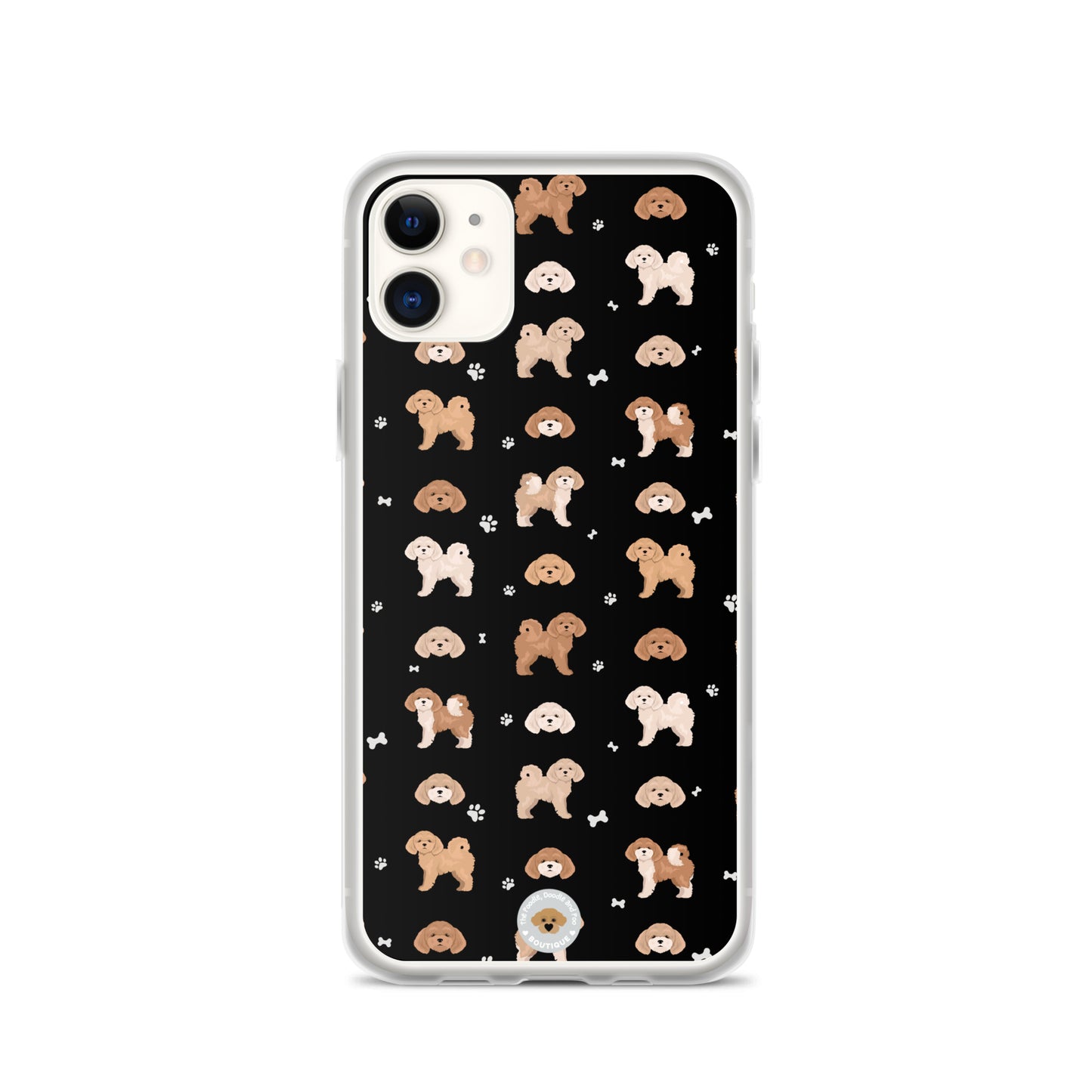 Poochon Clear Case for iPhone® - black