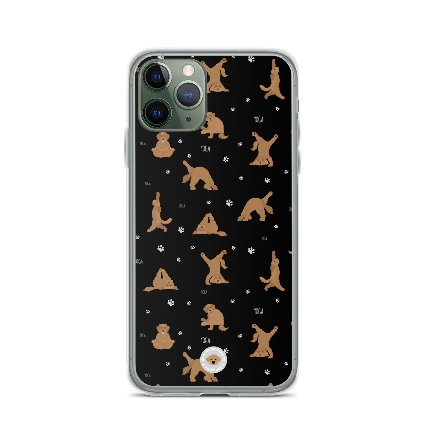 "Yoga Doodles" Clear Case for iPhone® - black