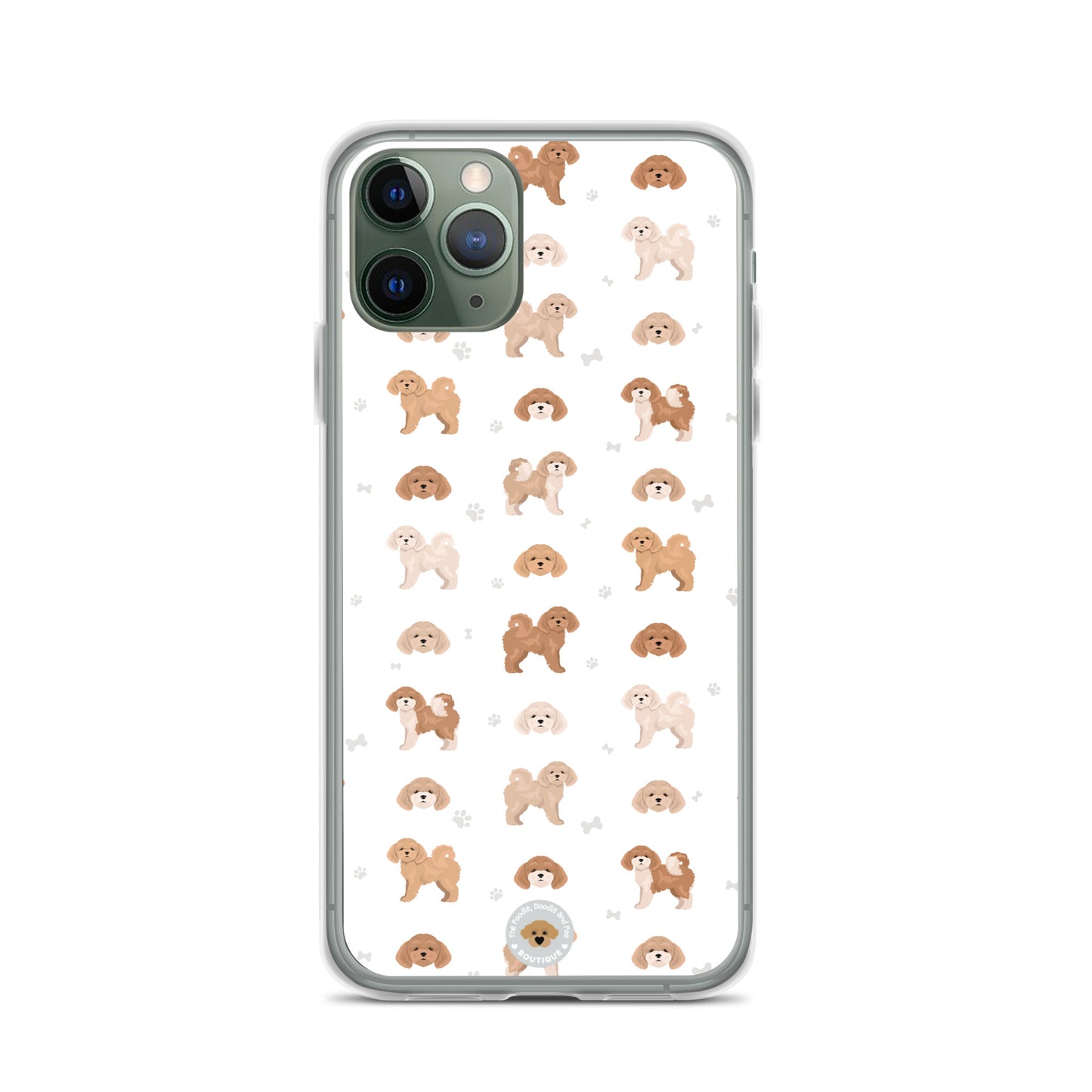 Poochon Clear Case for iPhone® - white