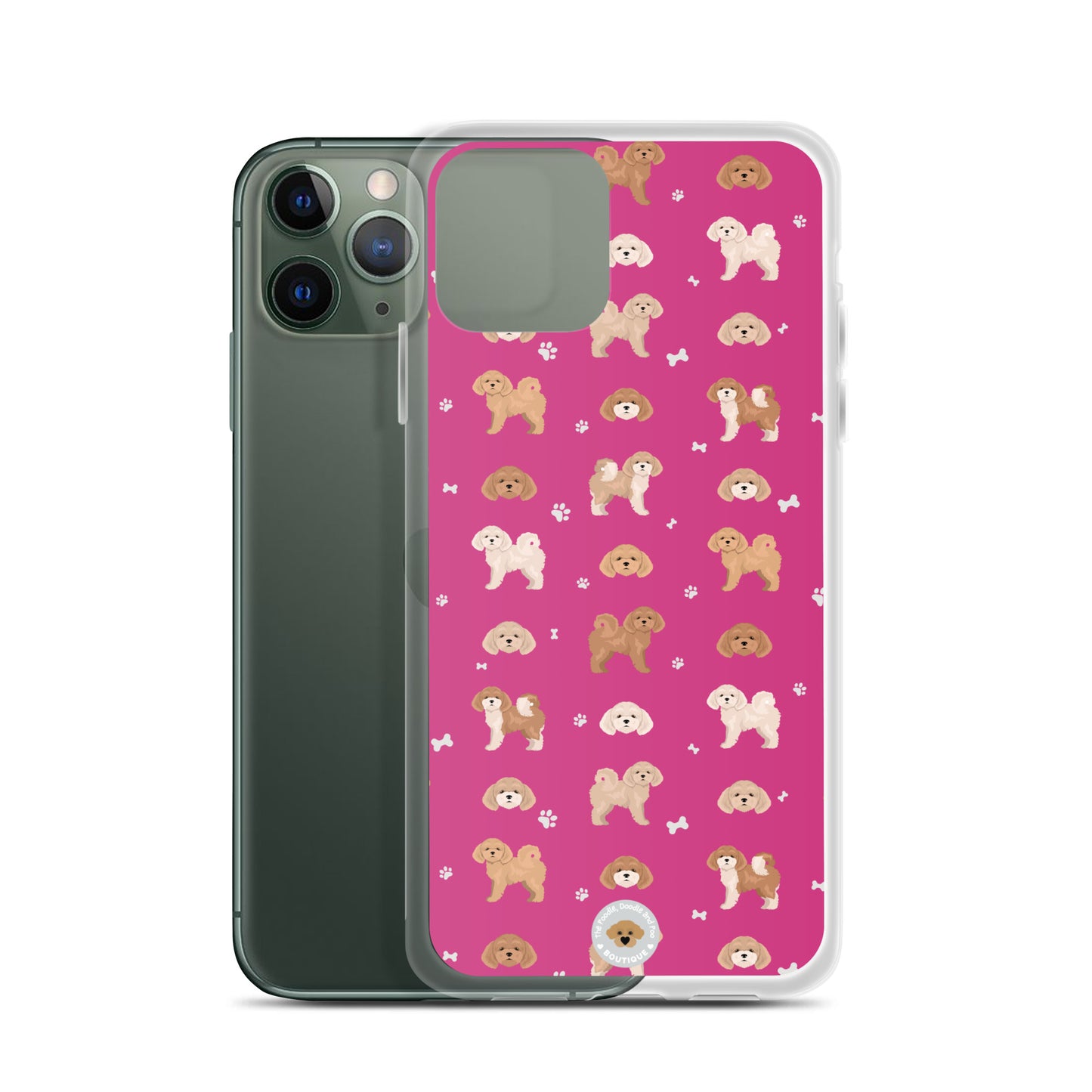 Poochon Clear Case for iPhone® - pink