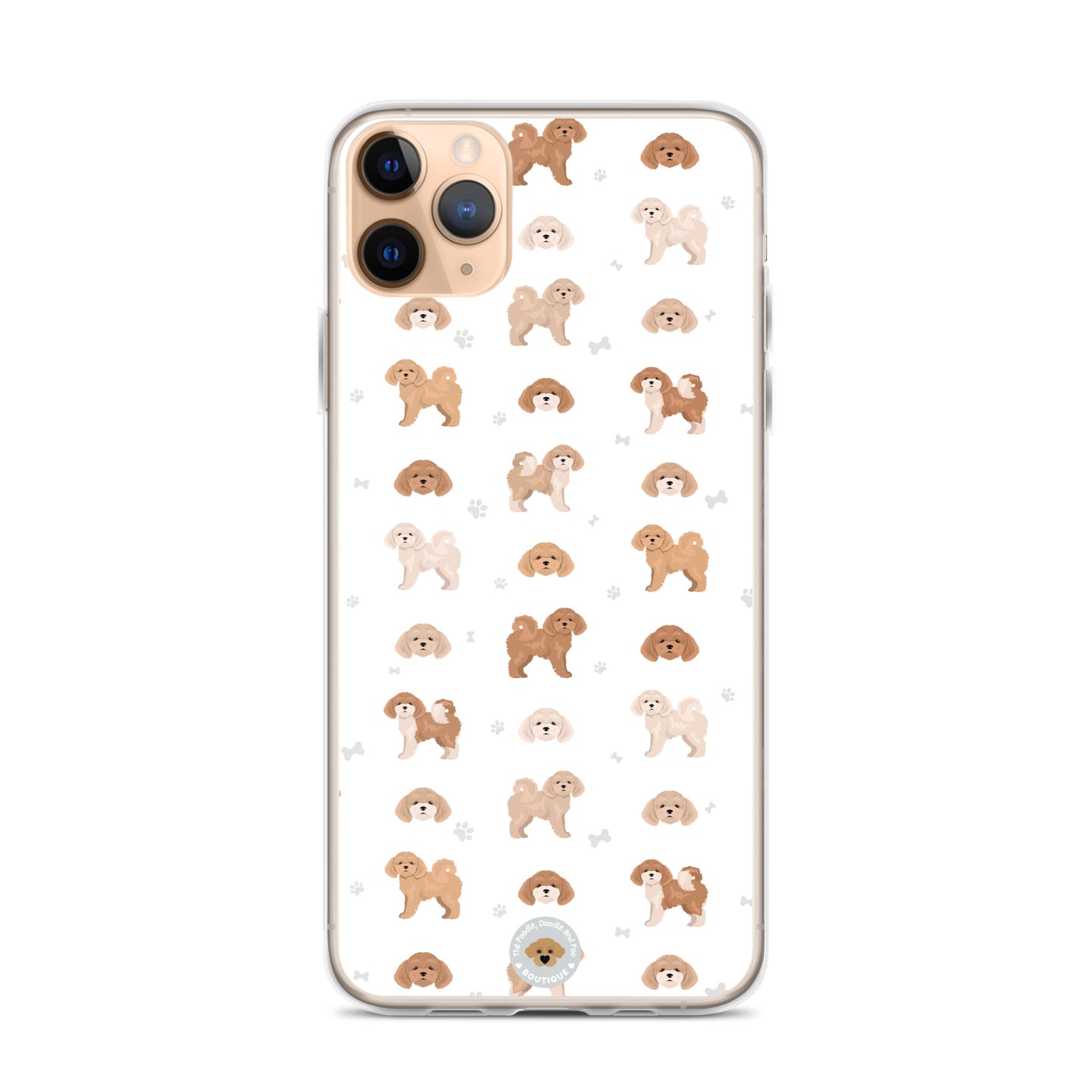 Poochon Clear Case for iPhone® - white