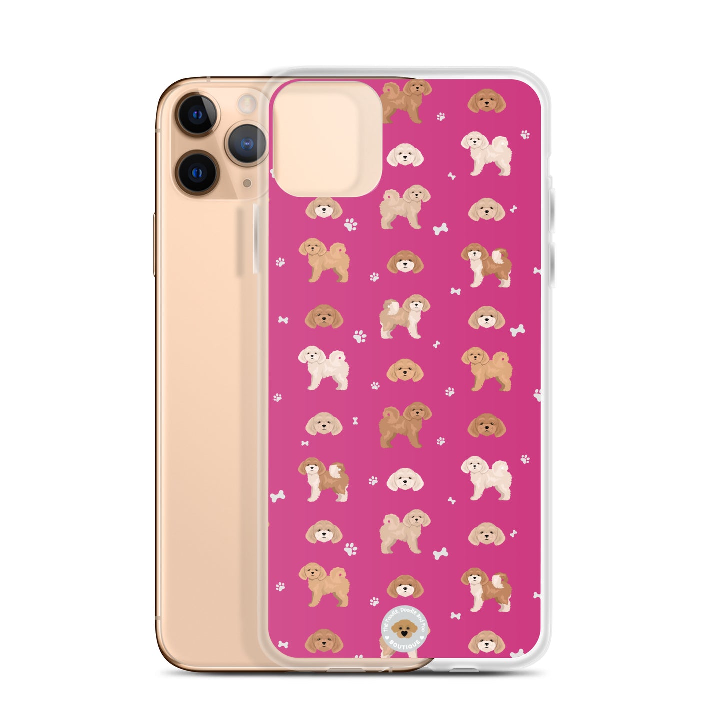 Poochon Clear Case for iPhone® - pink