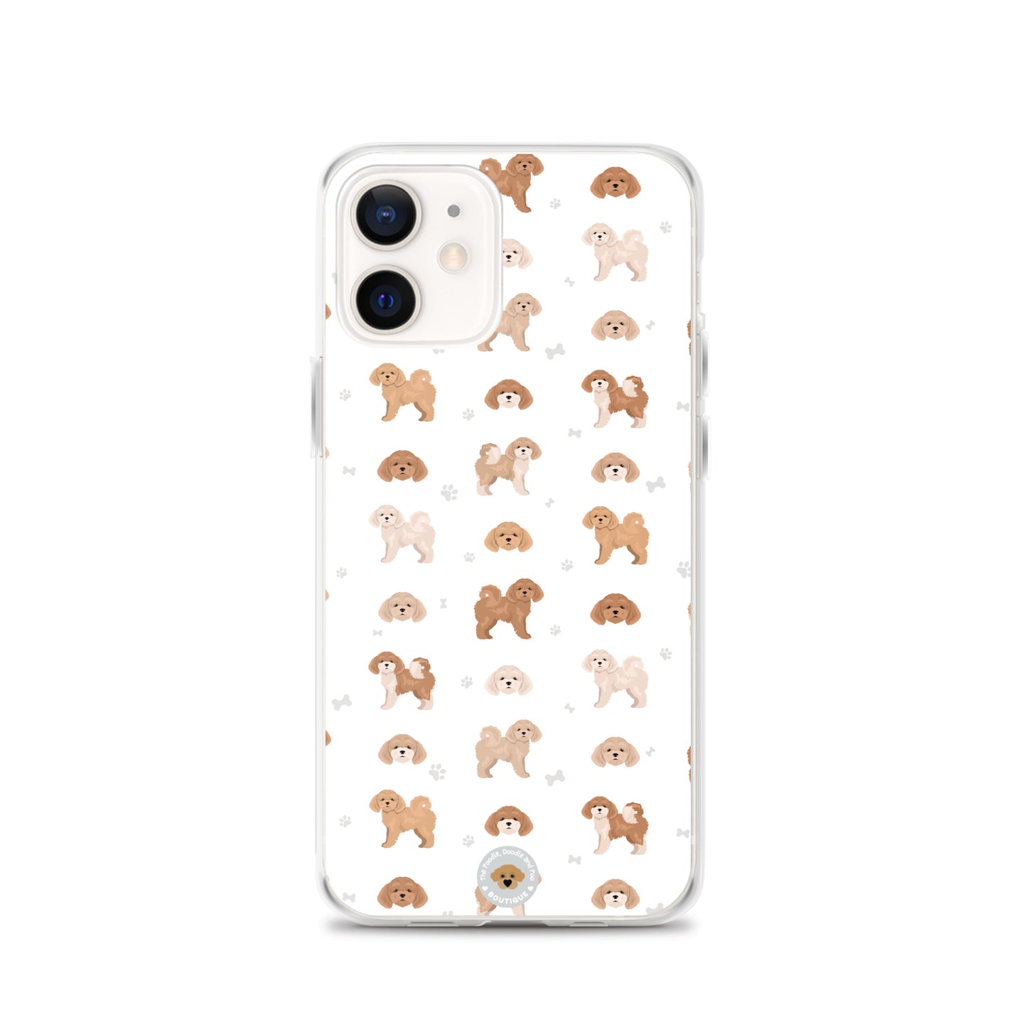 Poochon Clear Case for iPhone® - white