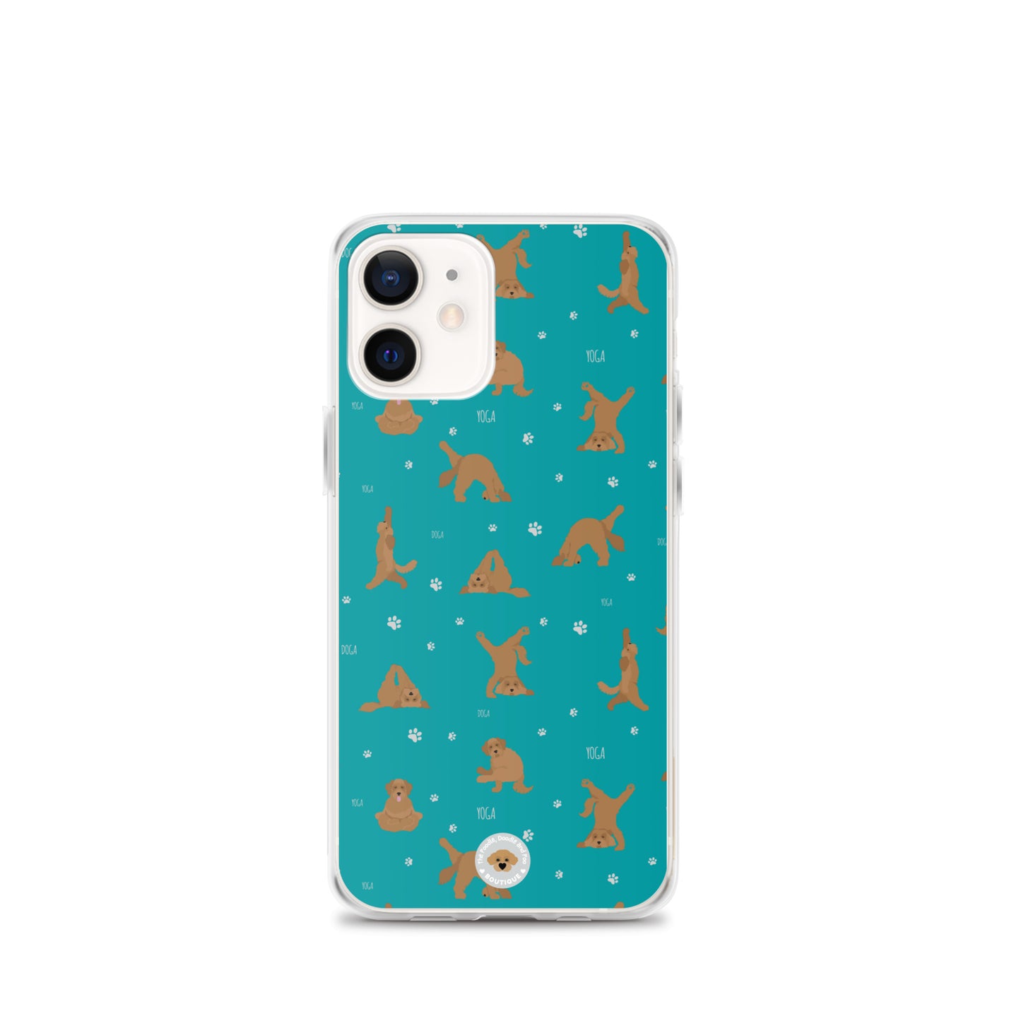 "Yoga Doodles" Clear Case for iPhone® - teal