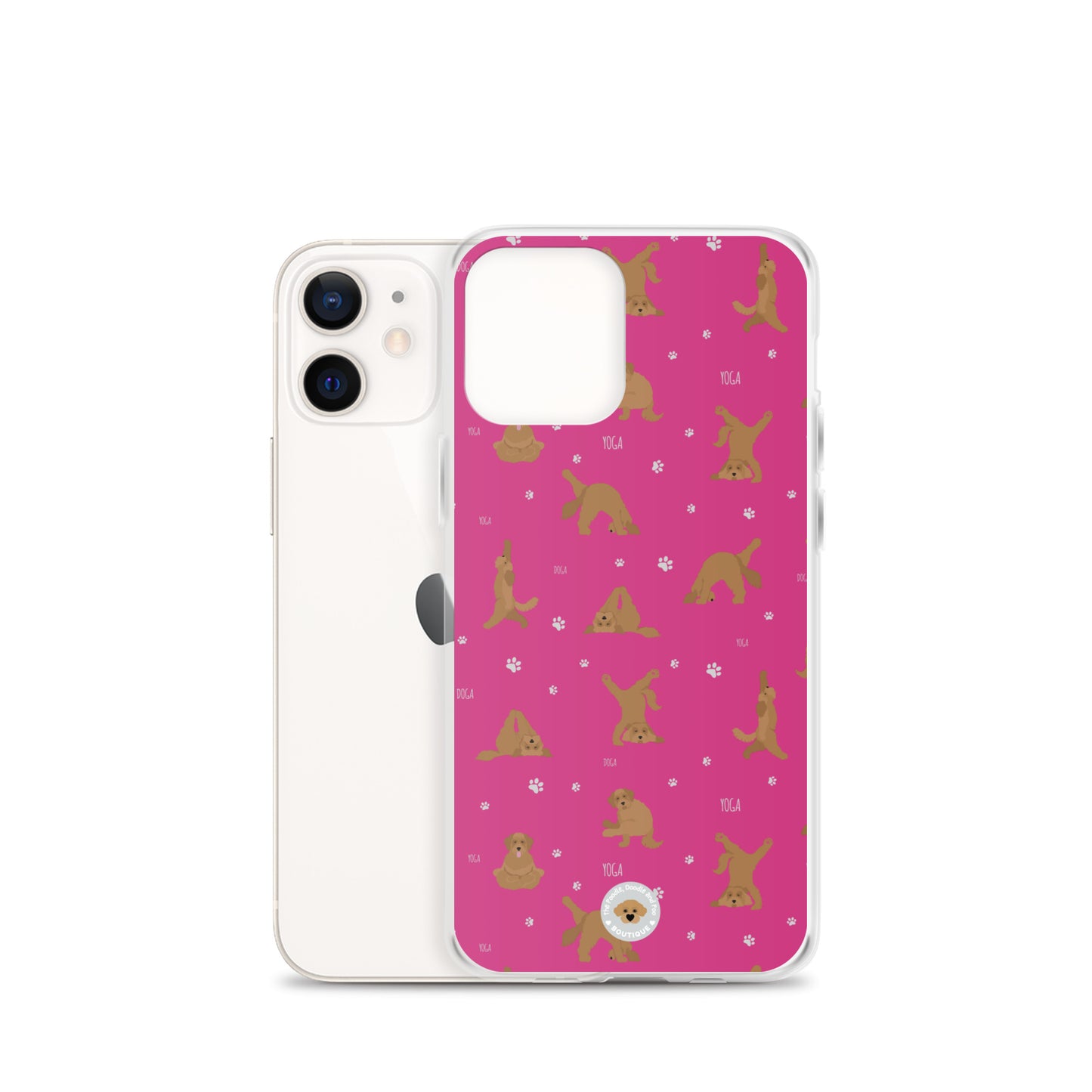 "Yoga Doodles" Clear Case for iPhone® - pink