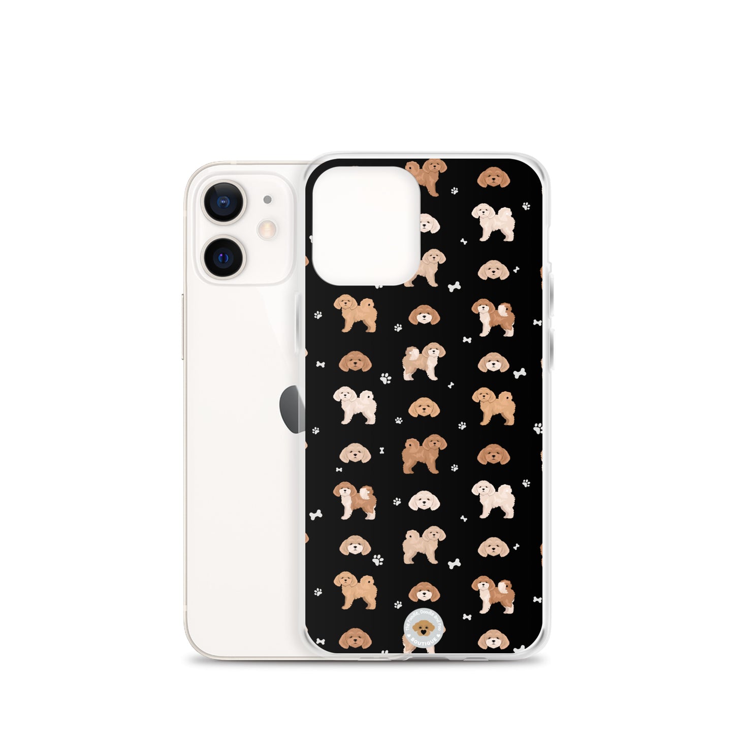 Poochon Clear Case for iPhone® - black