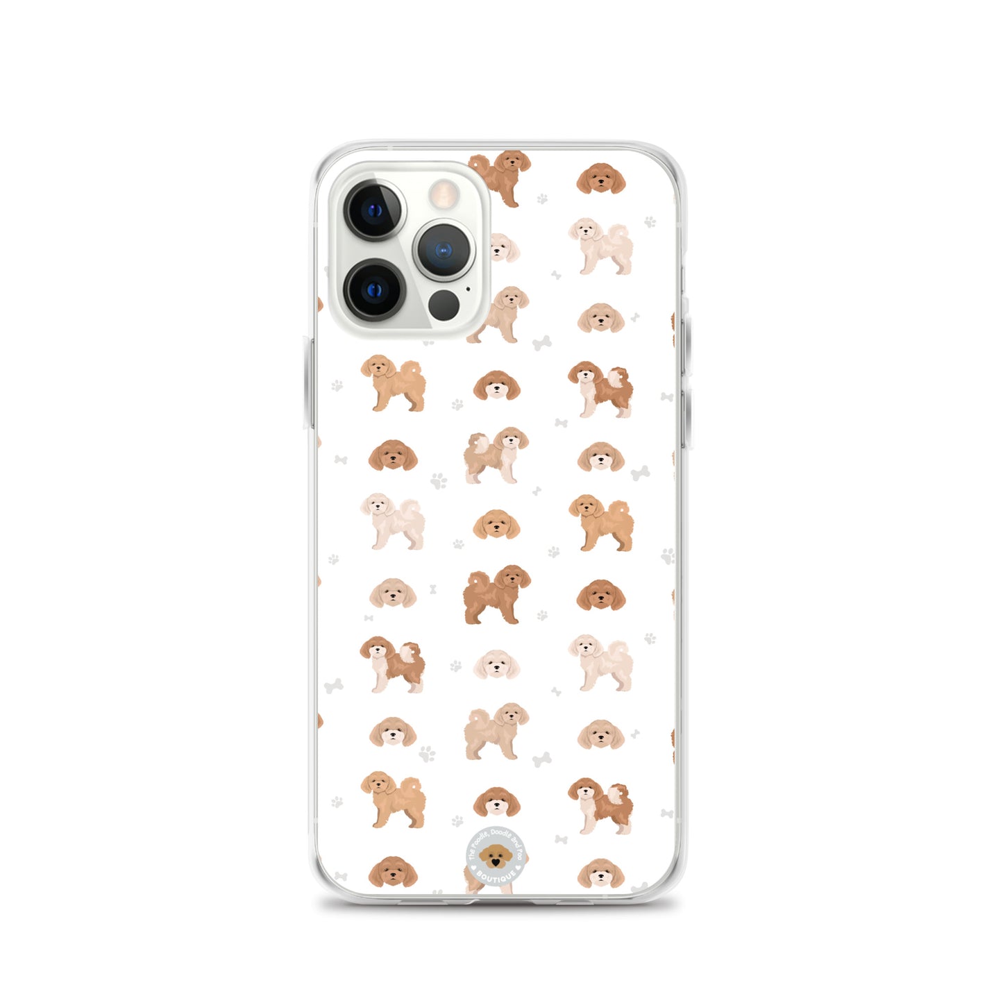 Poochon Clear Case for iPhone® - white