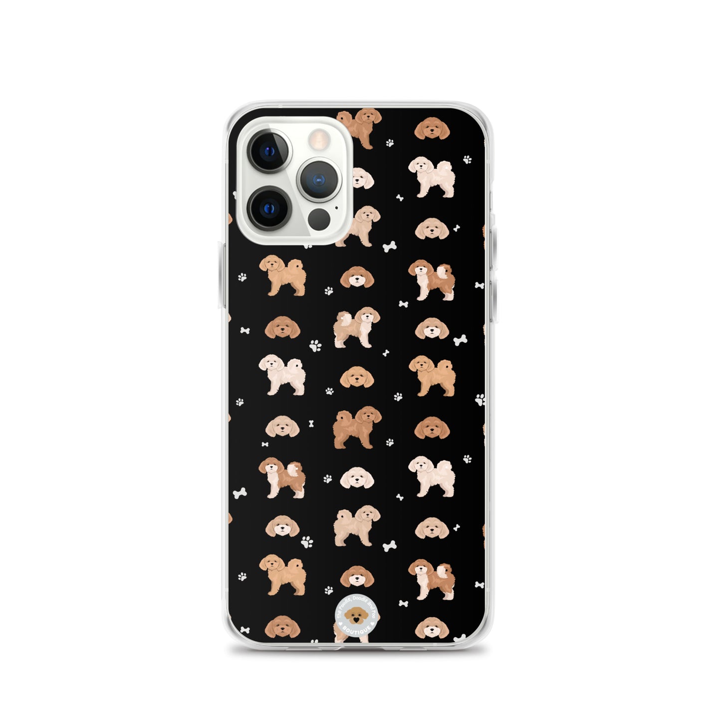 Poochon Clear Case for iPhone® - black