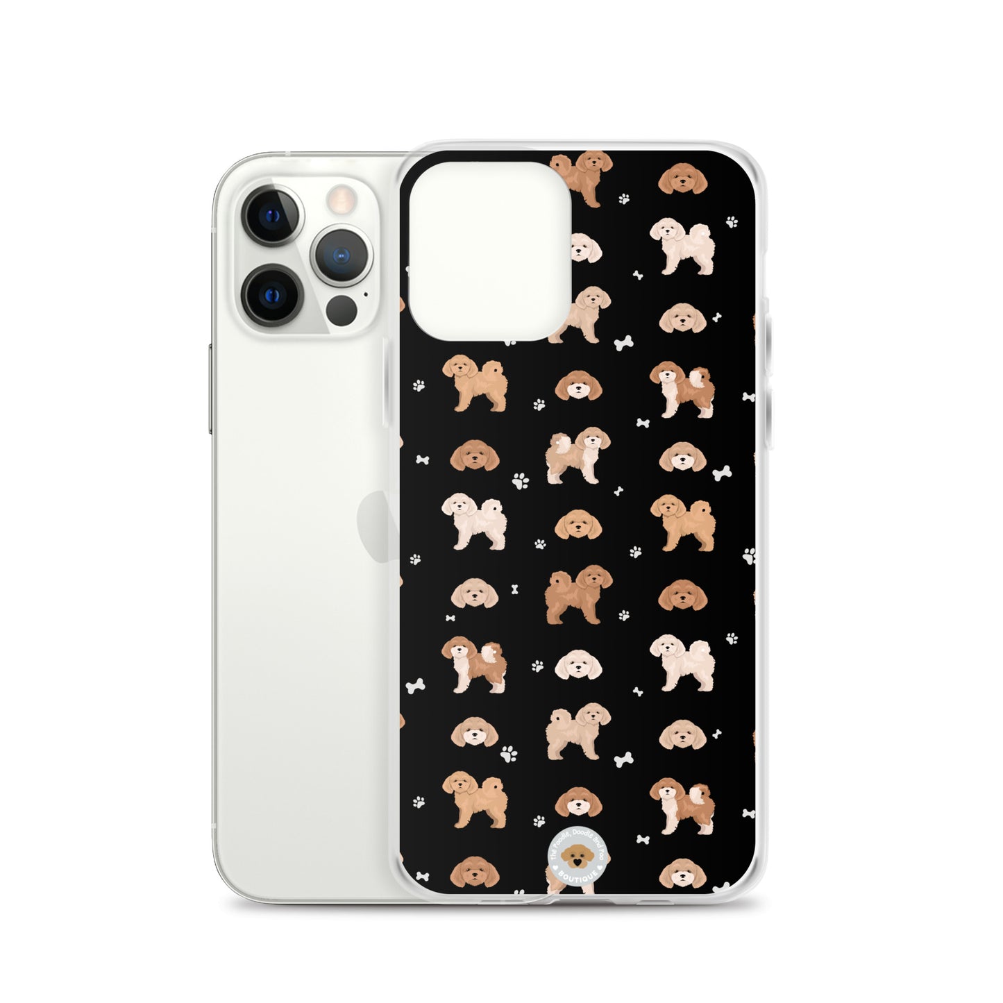 Poochon Clear Case for iPhone® - black