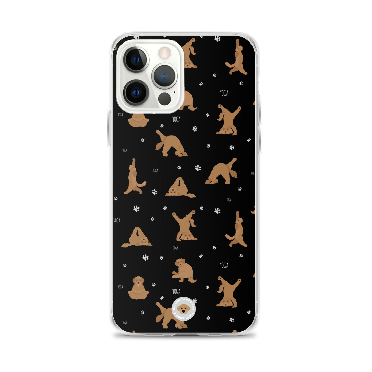 "Yoga Doodles" Clear Case for iPhone® - black