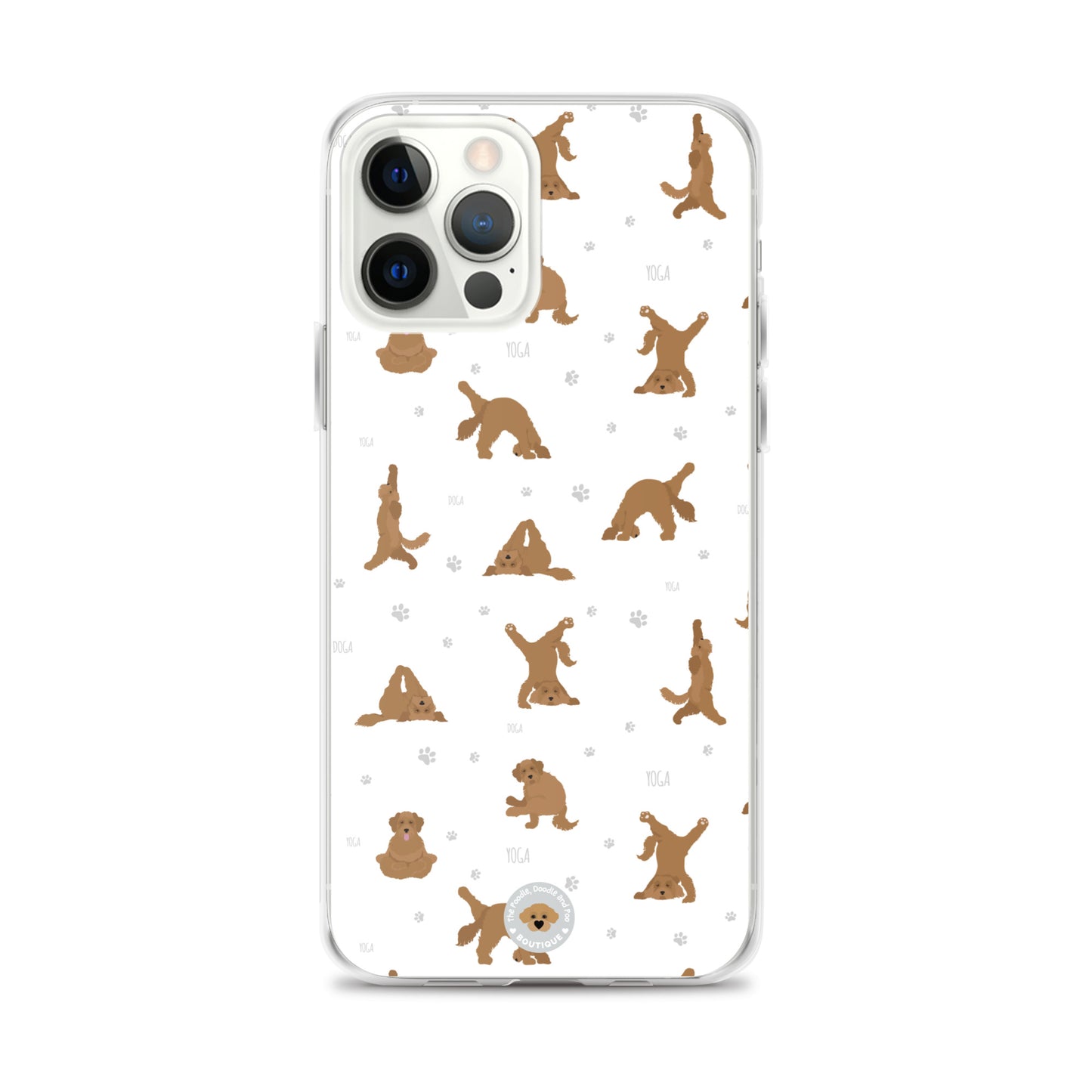 "Yoga Doodles" Clear Case for iPhone® - white
