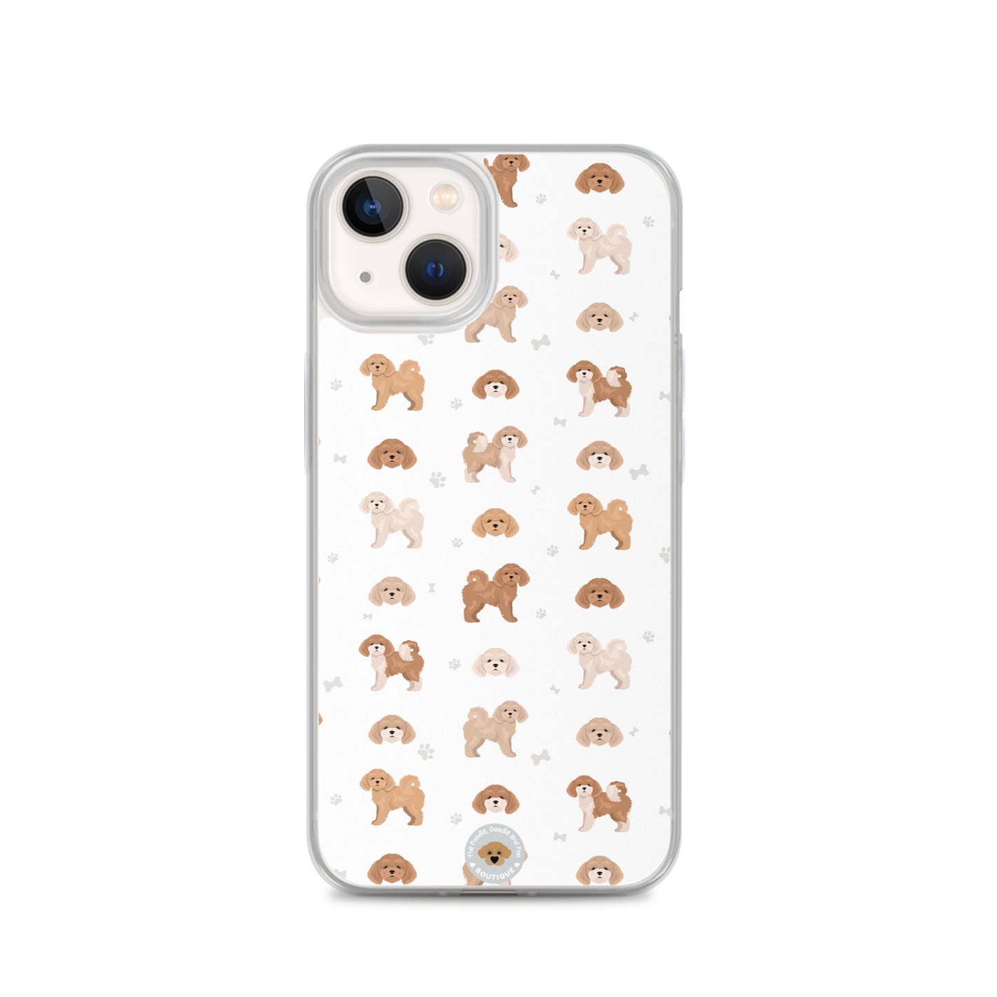 Poochon Clear Case for iPhone® - white