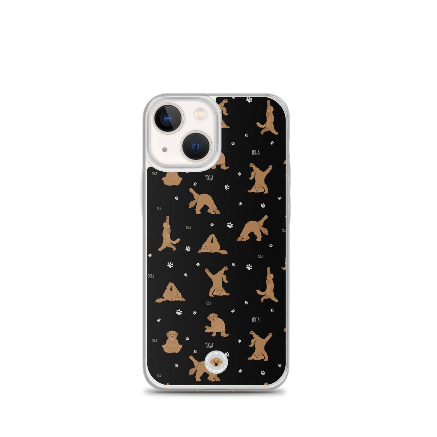 "Yoga Doodles" Clear Case for iPhone® - black