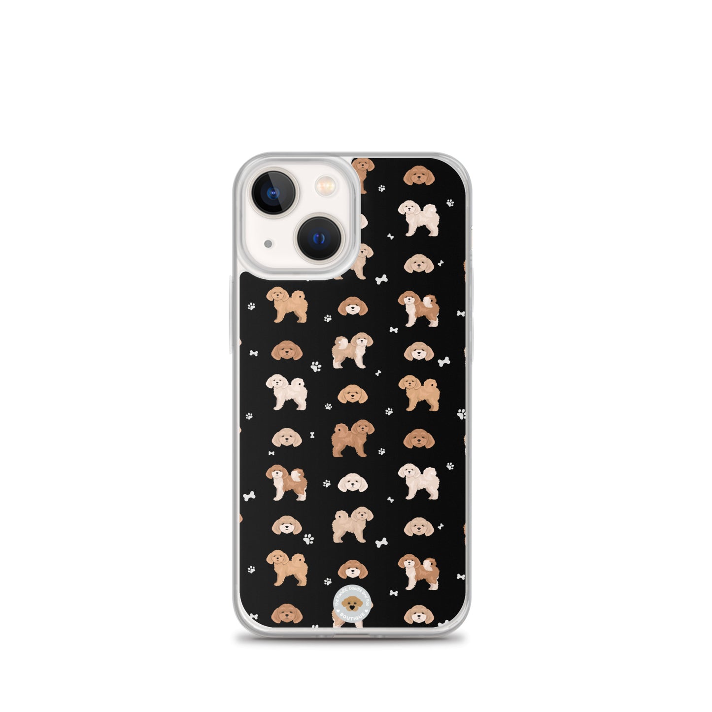 Poochon Clear Case for iPhone® - black