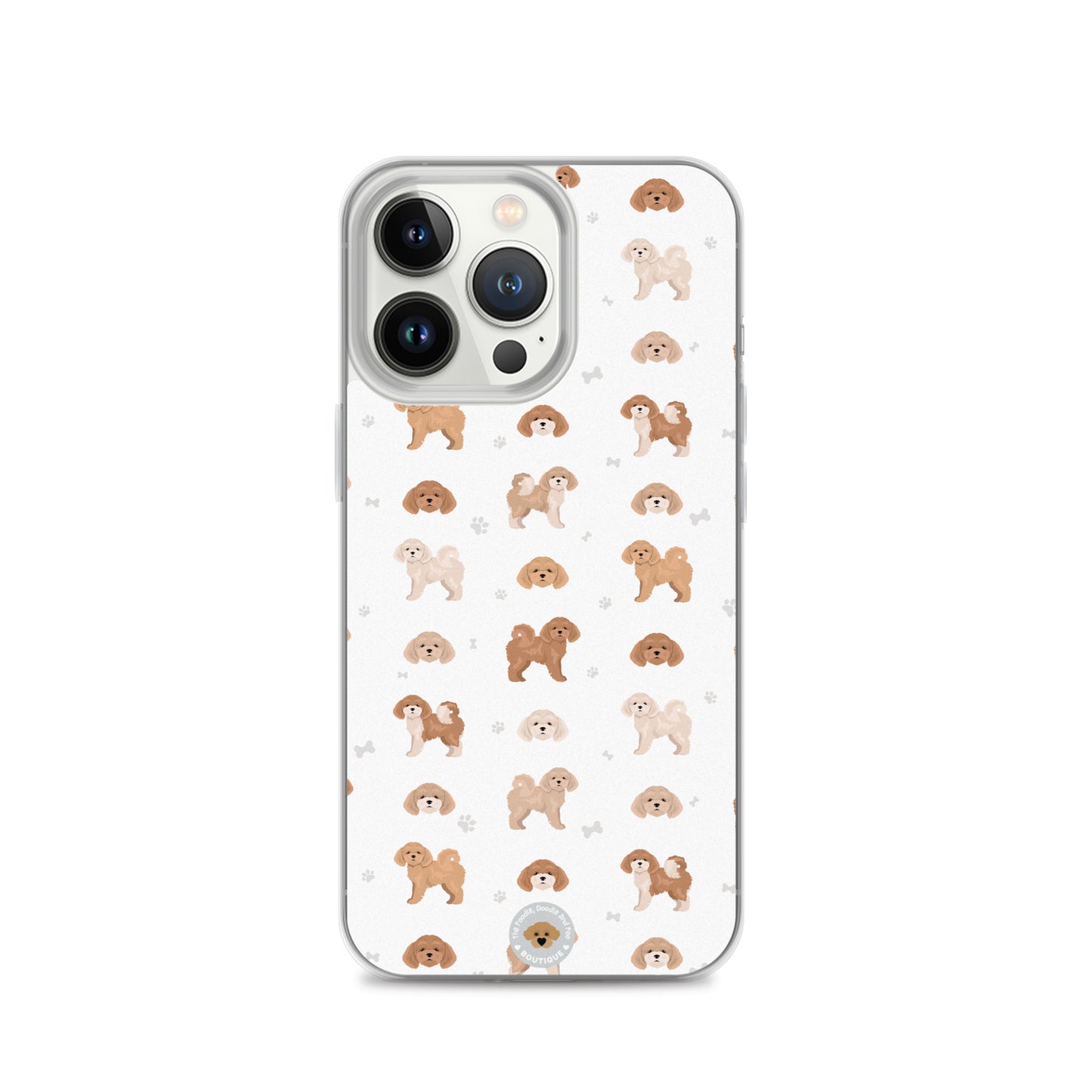 Poochon Clear Case for iPhone® - white