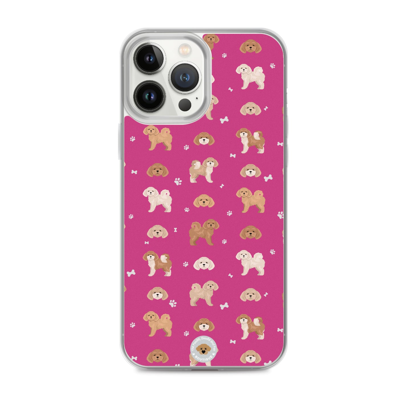 Poochon Clear Case for iPhone® - pink