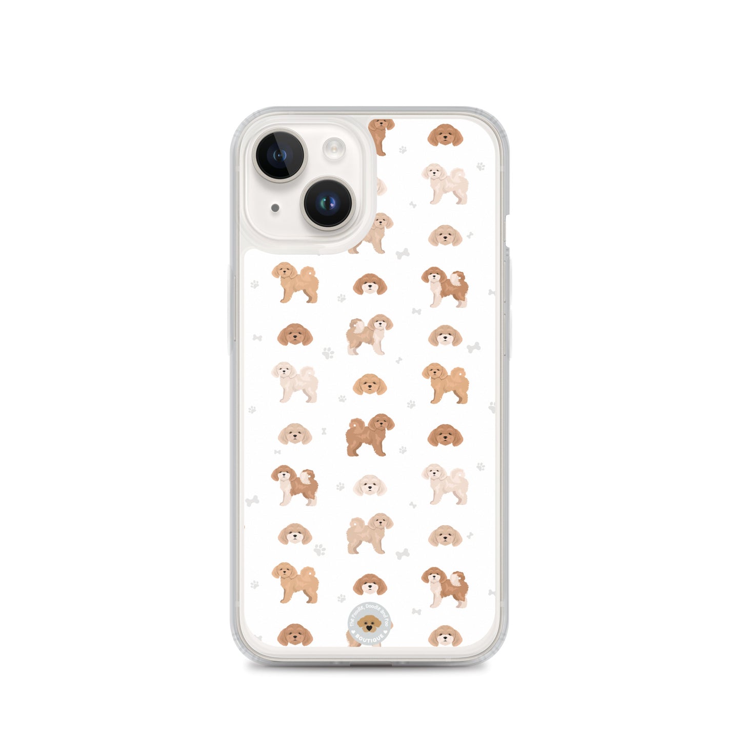 Poochon Clear Case for iPhone® - white