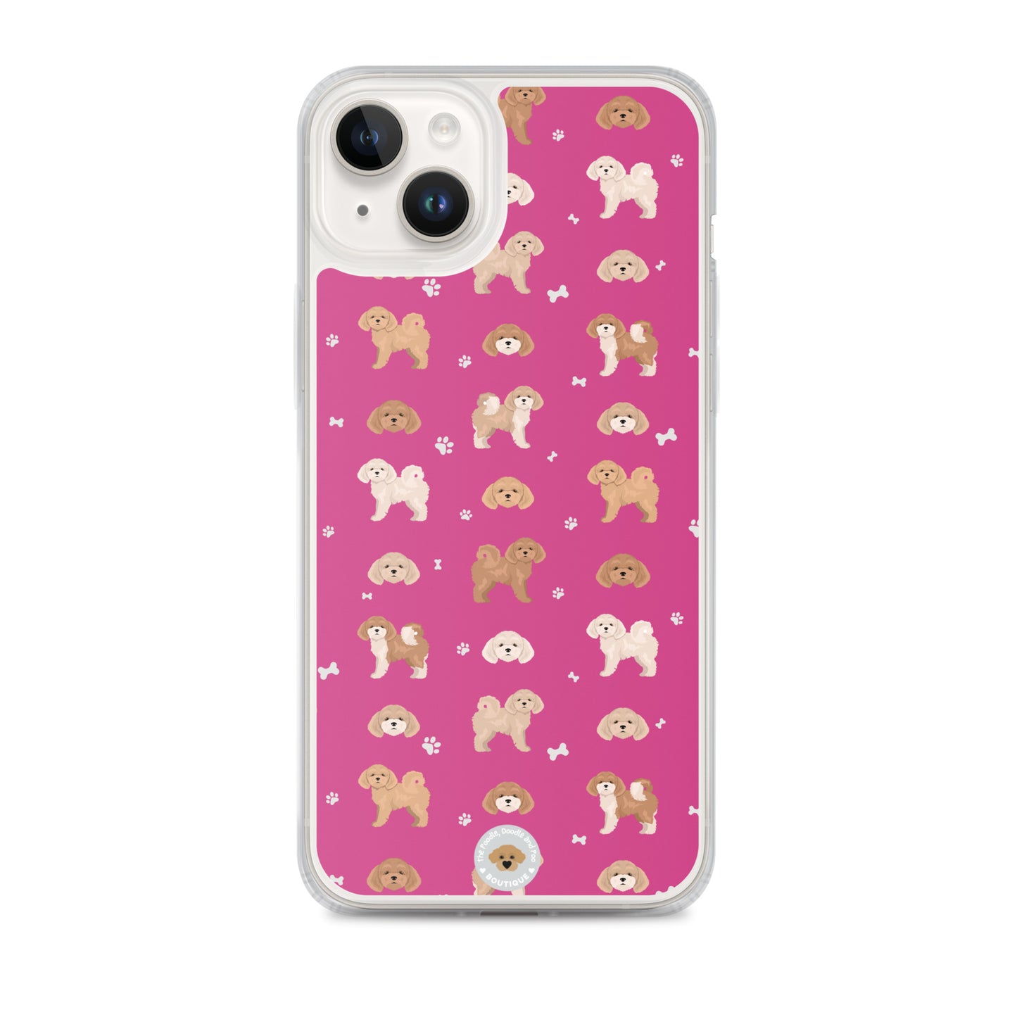 Poochon Clear Case for iPhone® - pink