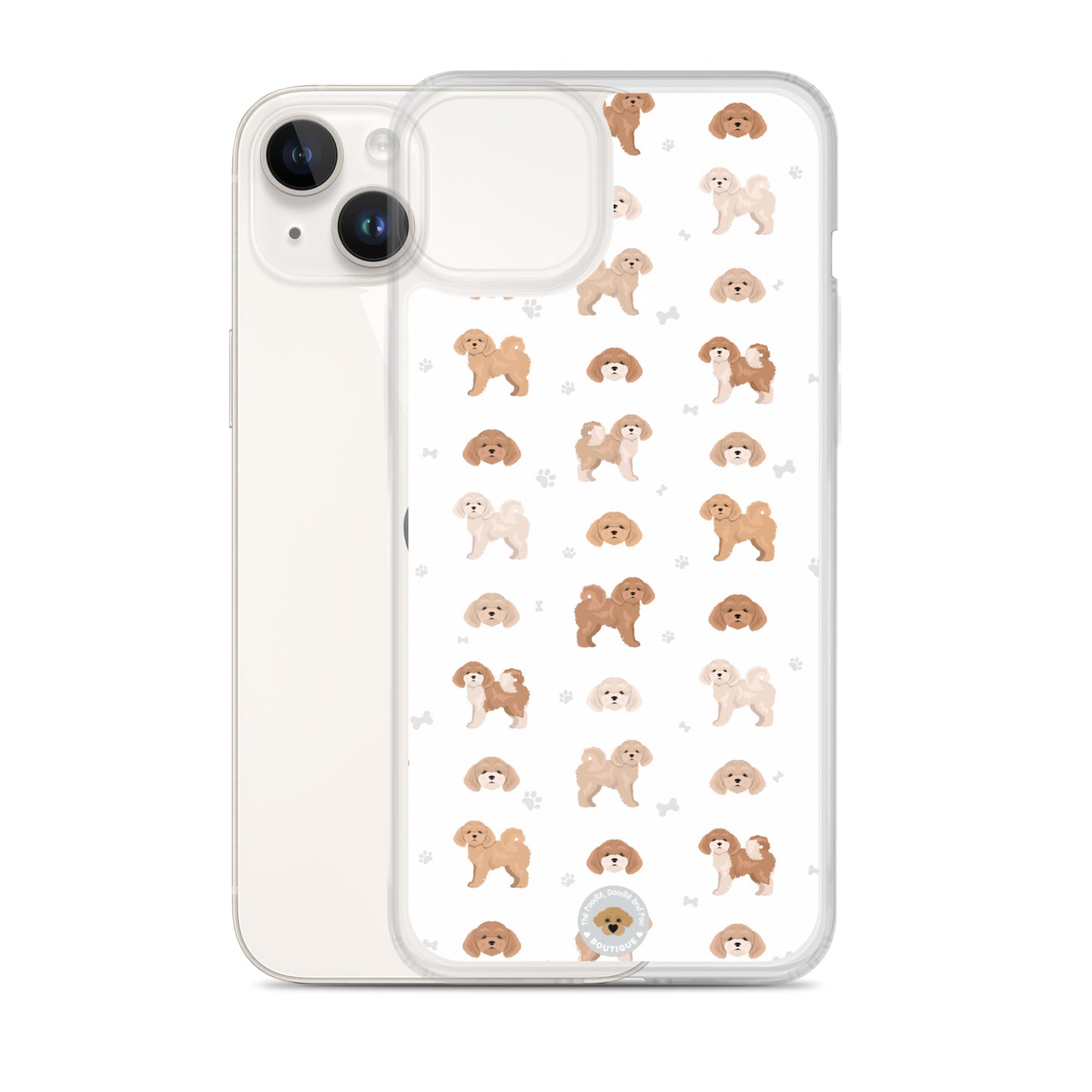 Poochon Clear Case for iPhone® - white