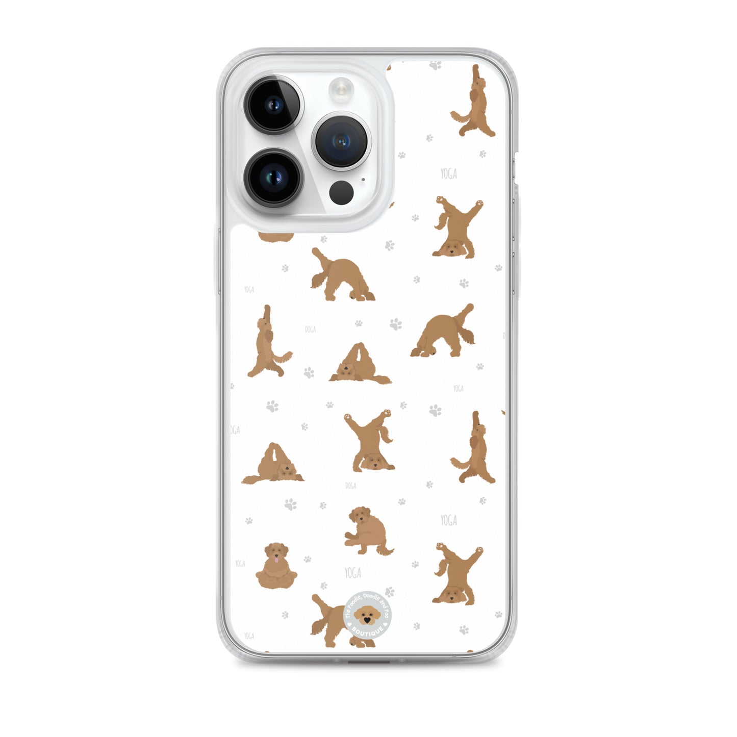 "Yoga Doodles" Clear Case for iPhone® - white