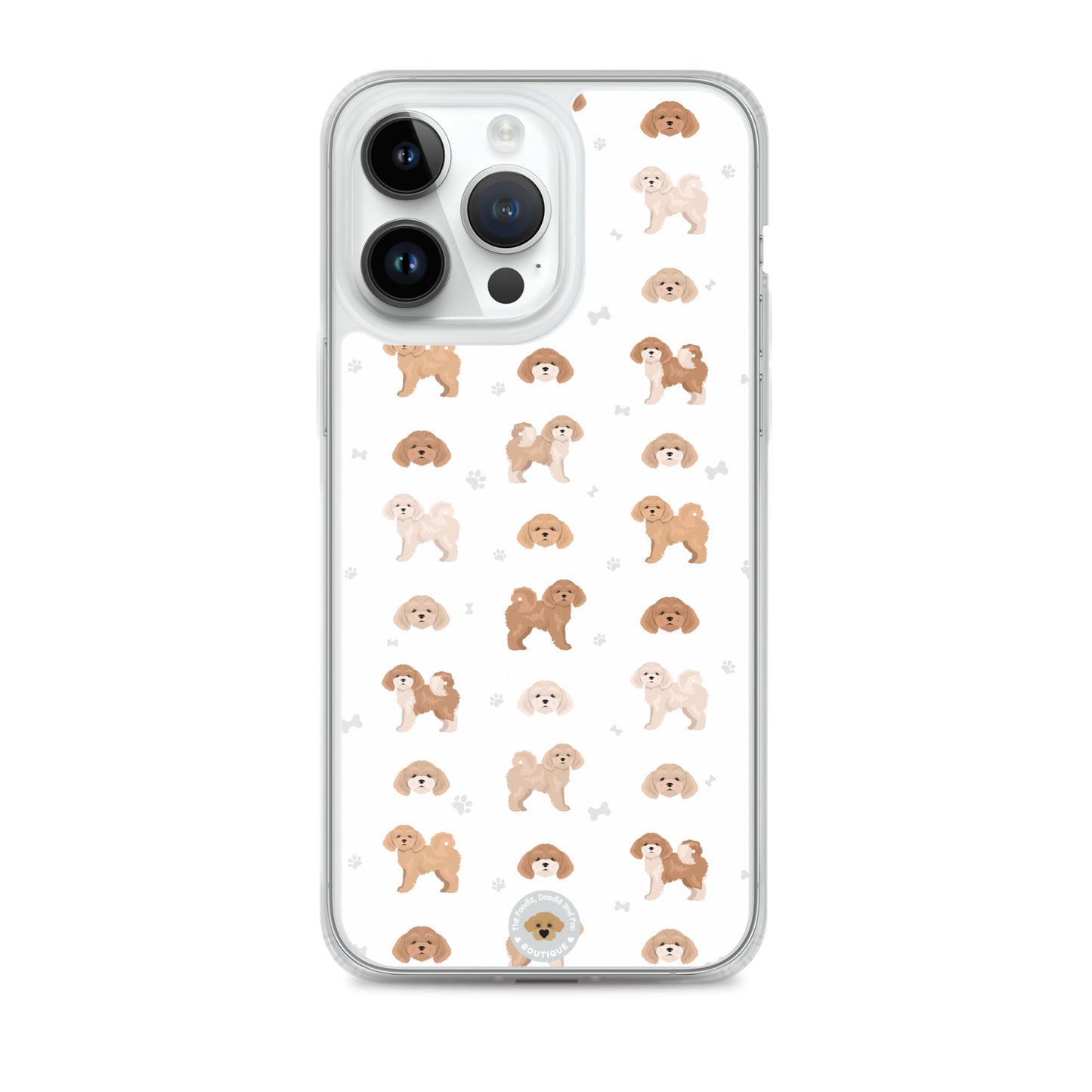 Poochon Clear Case for iPhone® - white