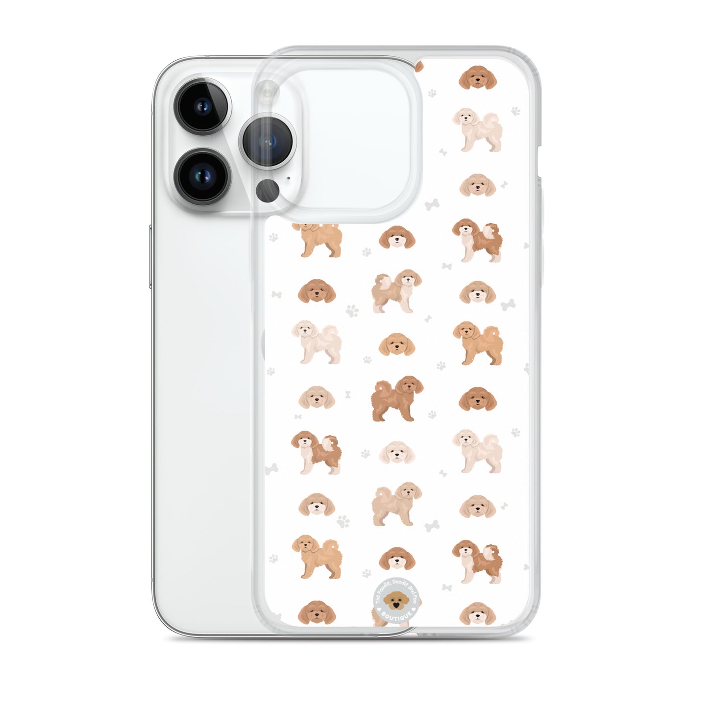 Poochon Clear Case for iPhone® - white