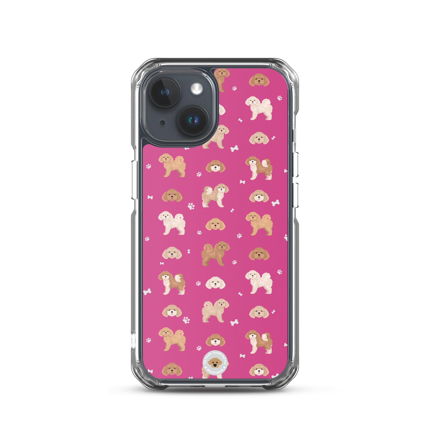 Poochon Clear Case for iPhone® - pink