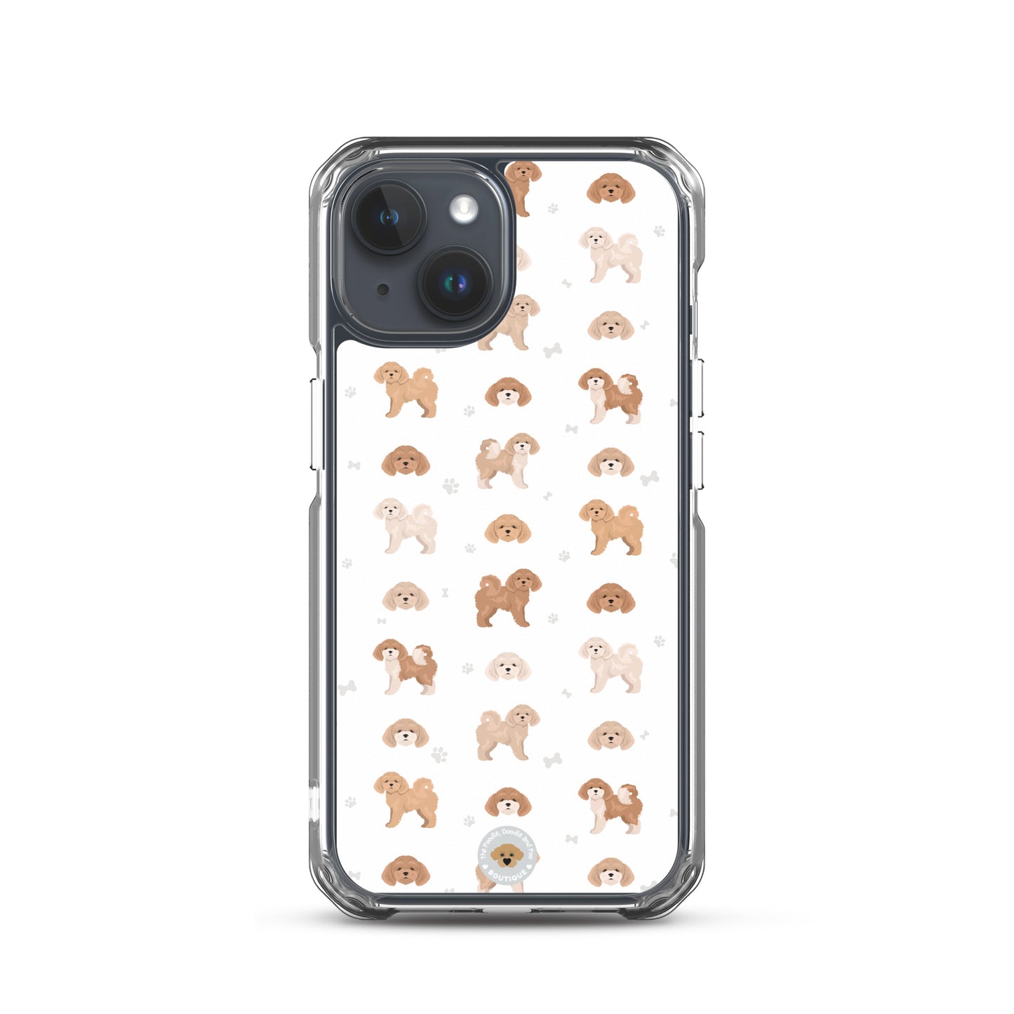 Poochon Clear Case for iPhone® - white