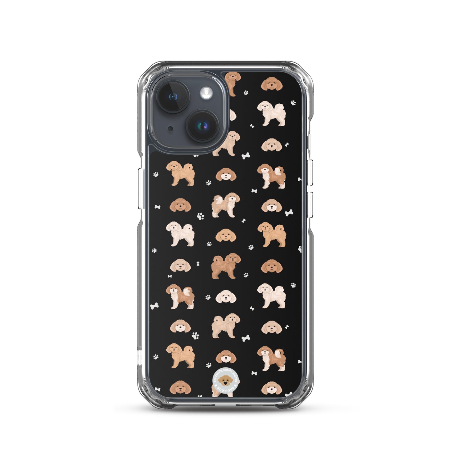 Poochon Clear Case for iPhone® - black