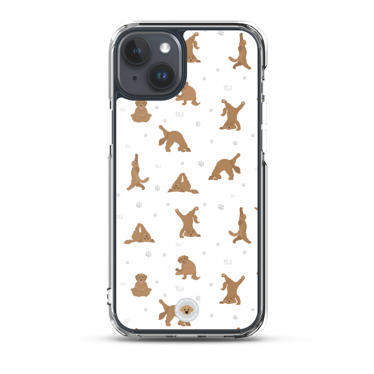 "Yoga Doodles" Clear Case for iPhone® - white