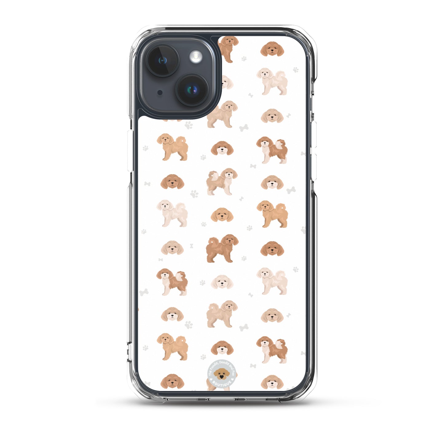 Poochon Clear Case for iPhone® - white