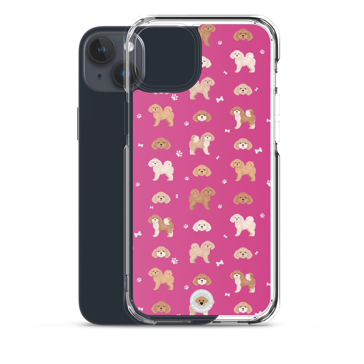 Poochon Clear Case for iPhone® - pink